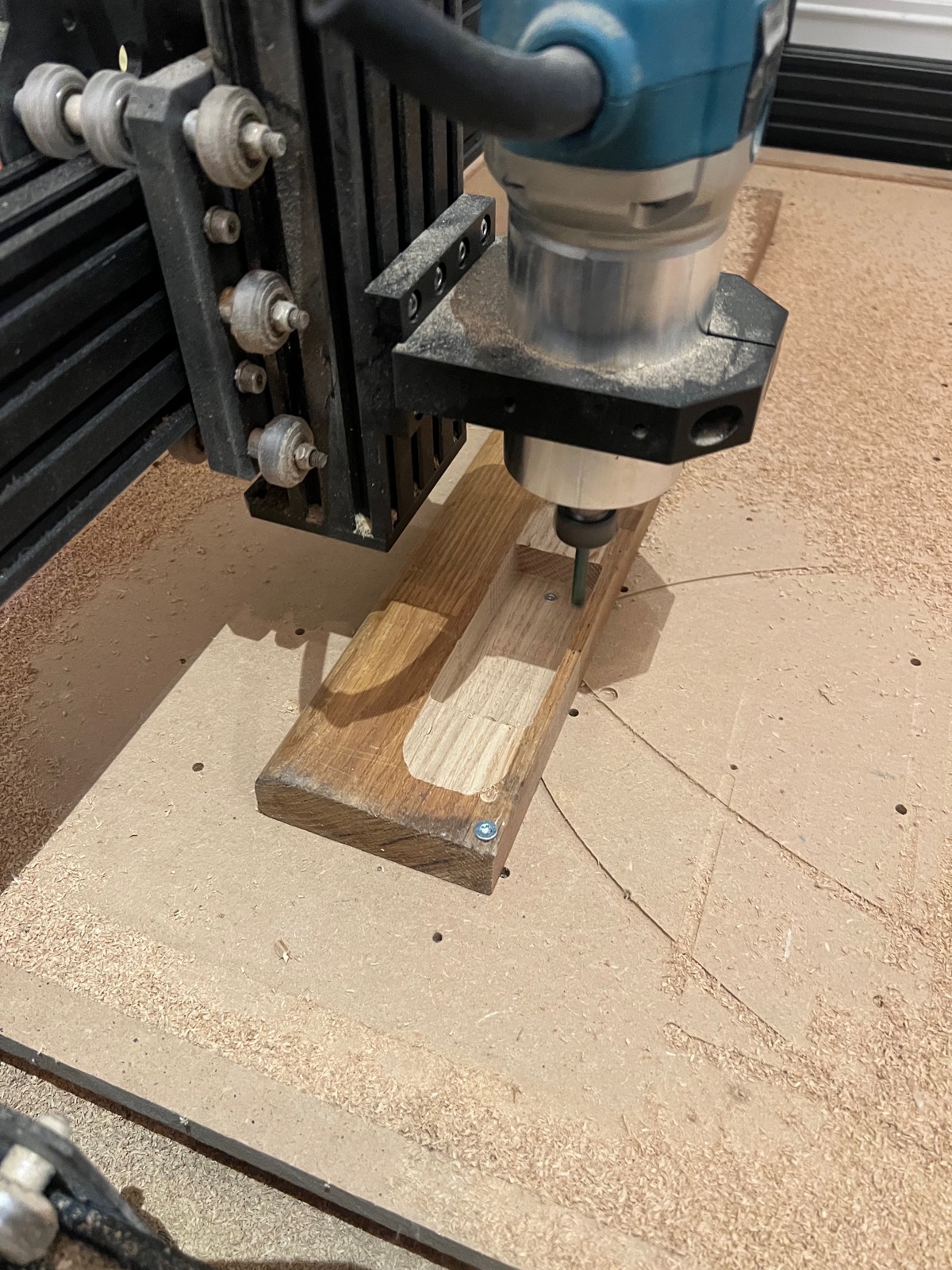 On the Ooznest, mid-cut.